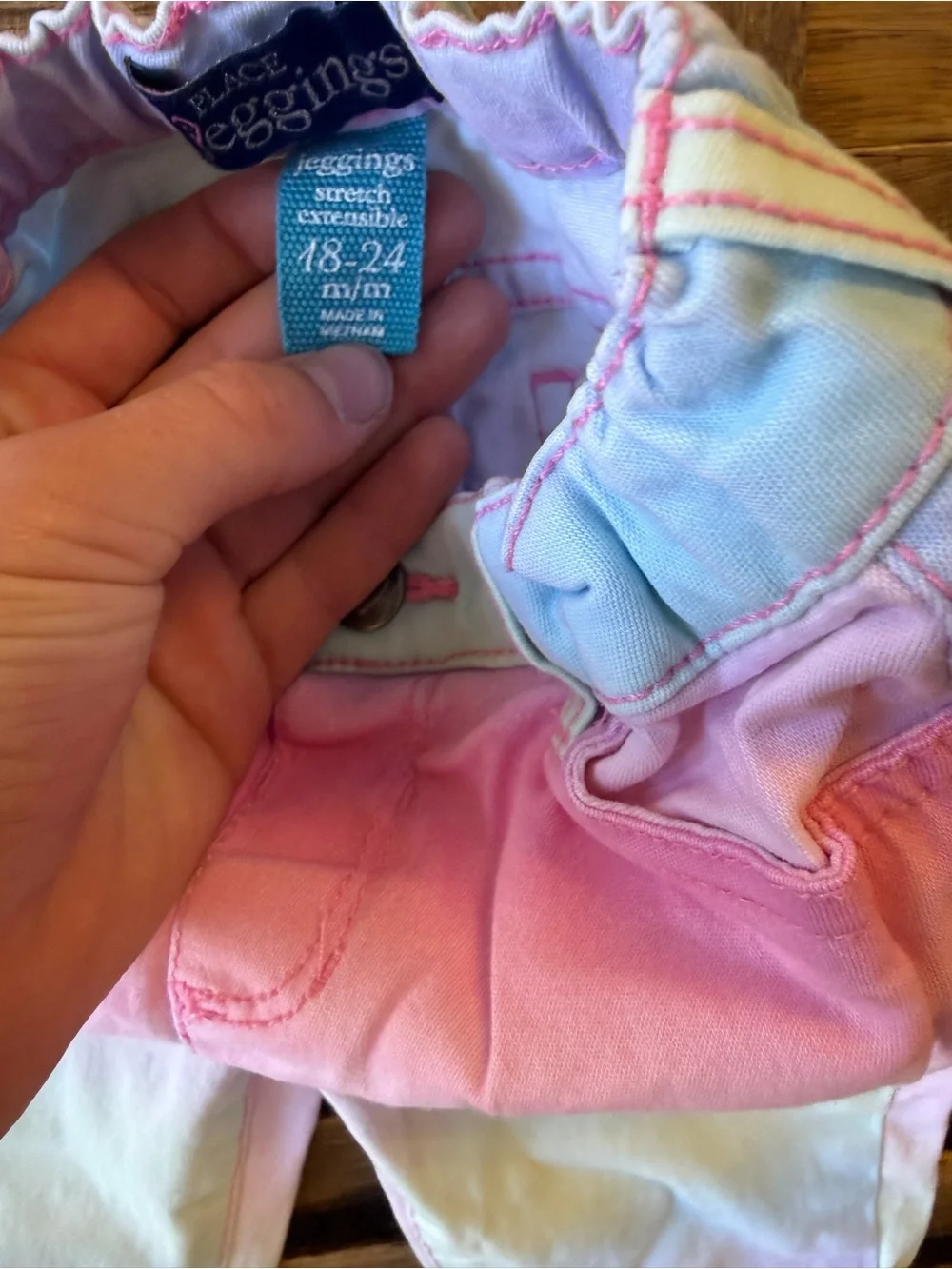 The Children's Place 18-24 Months Girls Jeggings Bundle Ombré Cheetah & Pastel